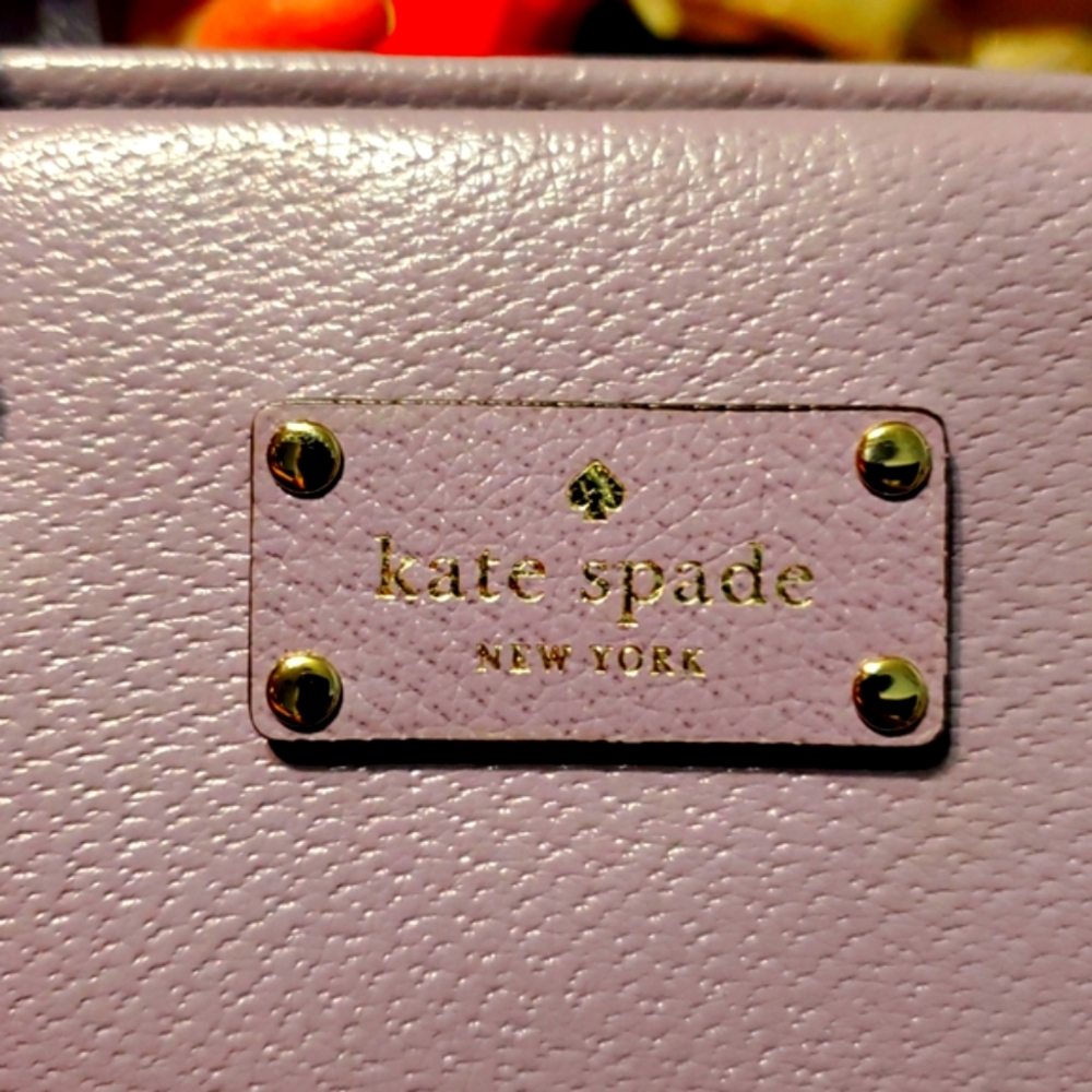 Kate Spade New York Wellesley Camryn Lilac Leather Satchel Bag💜 - Picture 12 of 16
